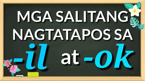 mga salitang nagtatapos sa on